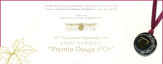 "Douja D'Or award", 41th national D.O.C. and D.O.C.G. wine competition.