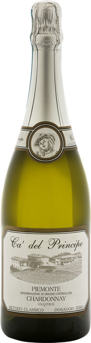Piemonte D.O.C. Chardonnay Metodo Classico V.S.Q.P.R.D. Millesimato 2013 Dosaggio Zero.